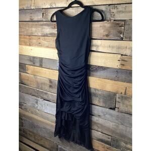Malvi Paris Sleeveless Black Ruffle Dress Size Large